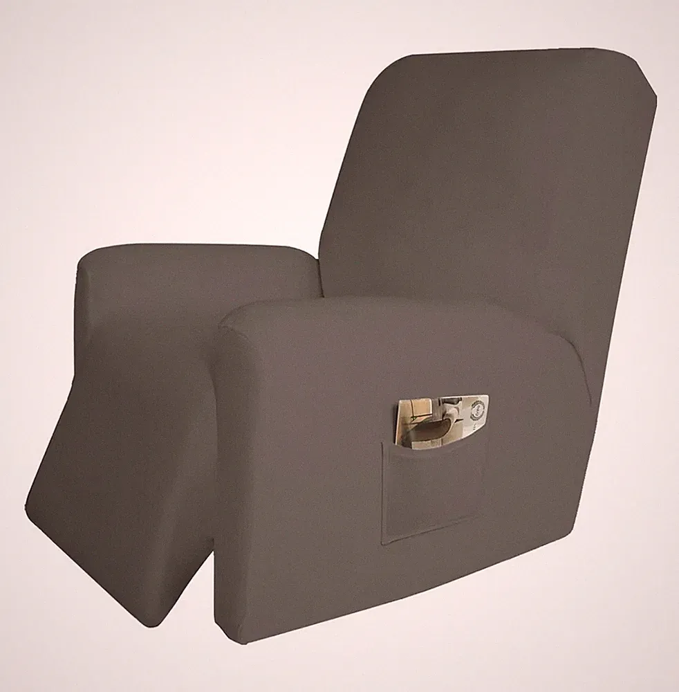 4 Pieces Microfiber Stretch Recliner Slipcover – Spandex Soft Fitted Sofa Couch